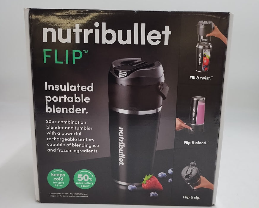 nutribullet Flip Portable Blender with Black Insulated Cup SEE DETAILS