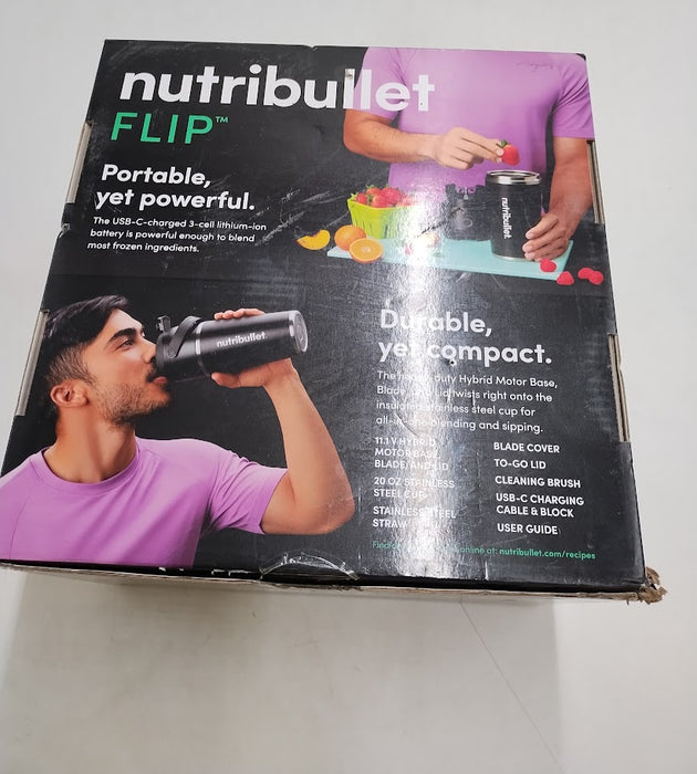nutribullet Flip Portable Blender with Black Insulated Cup SEE DETAILS