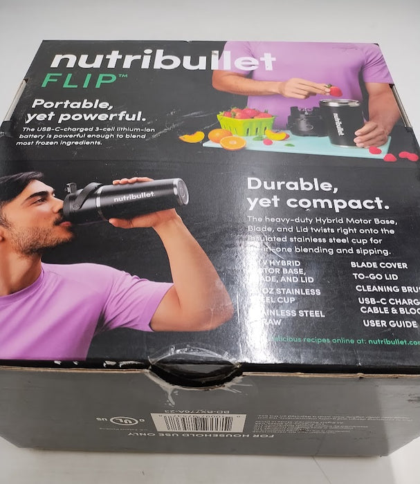 nutribullet Flip Portable Blender with Black Insulated Cup SEE DETAILS