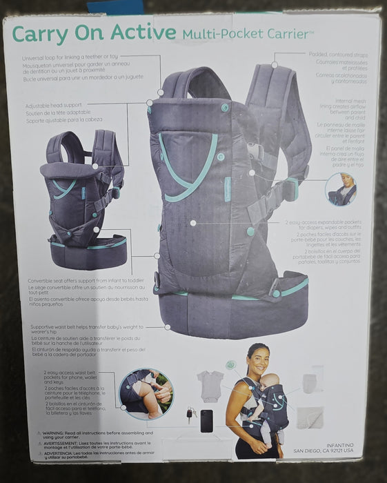 Infantino Carry On Active Baby Carrier - Gray