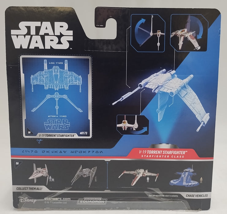 Star Wars 5'' Series V-19 Torrent with Clone Pilot Toy Vehicle and Action Figure