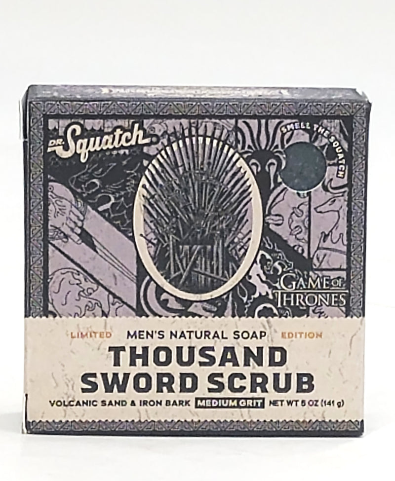 DR. SQUATCH Men's All Natural Bar Soap - Thousand Sword Scrub - 5oz *SEE DEAL!!* *ADD 3 TO YOUR CART & 1 IS FREE!*
