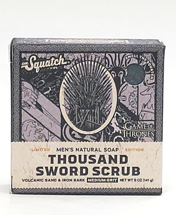 DR. SQUATCH Men's All Natural Bar Soap - Thousand Sword Scrub - 5oz *ADD 3 TO YOUR CART & 1 IS FREE!*