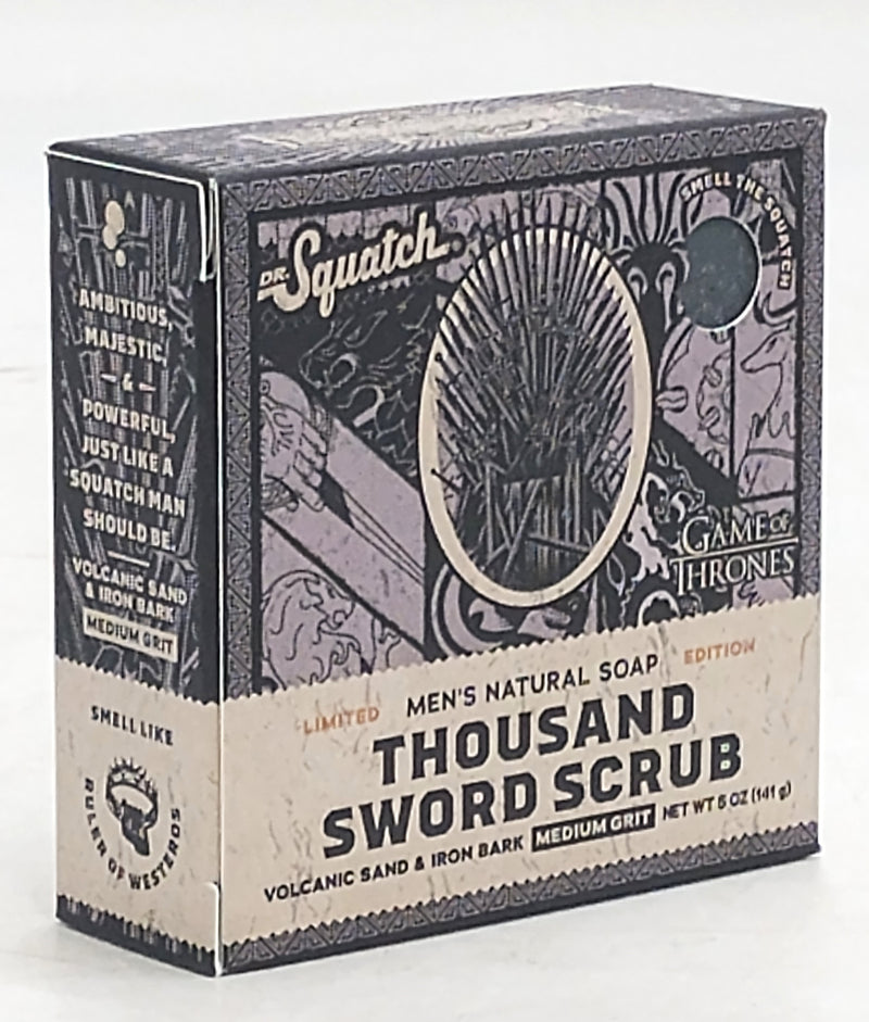 DR. SQUATCH Men's All Natural Bar Soap - Thousand Sword Scrub - 5oz *SEE DEAL!!* *ADD 3 TO YOUR CART & 1 IS FREE!*