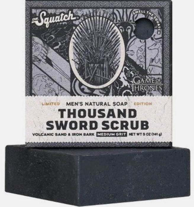 DR. SQUATCH Men's All Natural Bar Soap - Thousand Sword Scrub - 5oz *SEE DEAL!!* *ADD 3 TO YOUR CART & 1 IS FREE!*