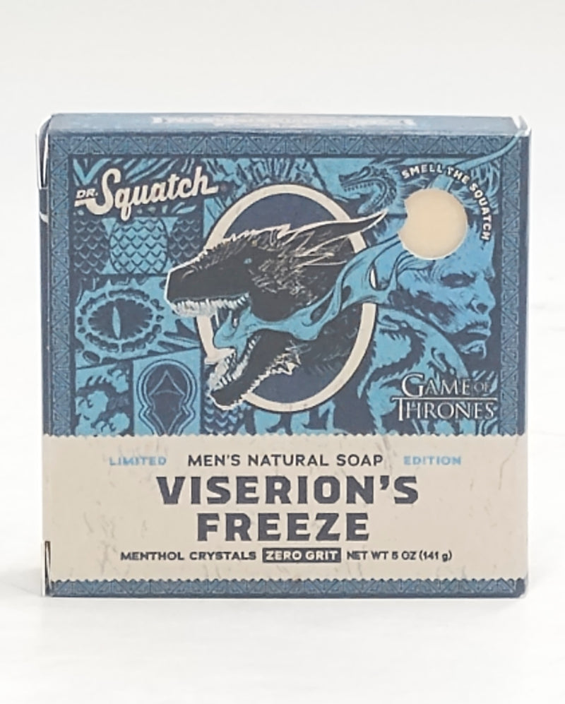 DR. SQUATCH Men's All Natural Bar Soap - Viserion's Freeze - 5oz *ADD 3 TO YOUR CART & 1 IS FREE!*