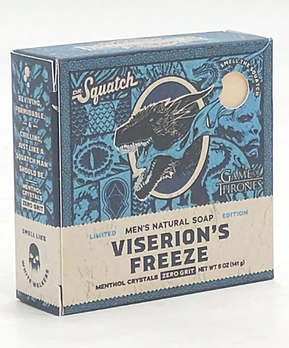 DR. SQUATCH Men's All Natural Bar Soap - Viserion's Freeze - 5oz *ADD 3 TO YOUR CART & 1 IS FREE!*