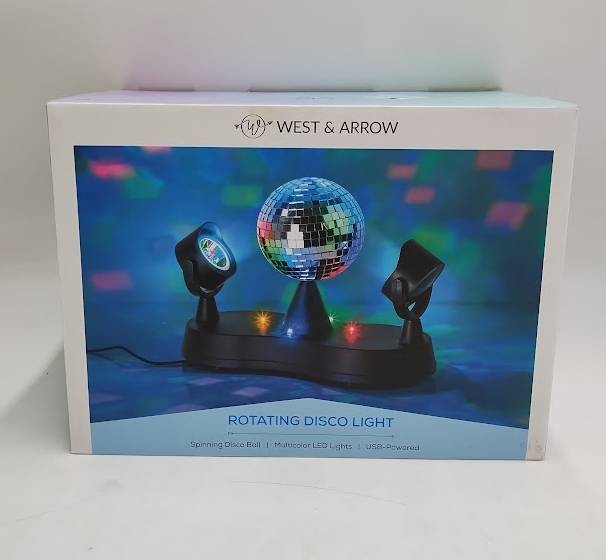 West & Arrow Rotating Disco Ball Party Projector