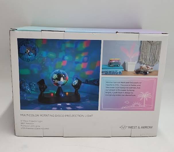 West & Arrow Rotating Disco Ball Party Projector