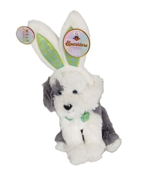 FAO Schwarz 12" Cheers 4 Ears Sheepdog Plush