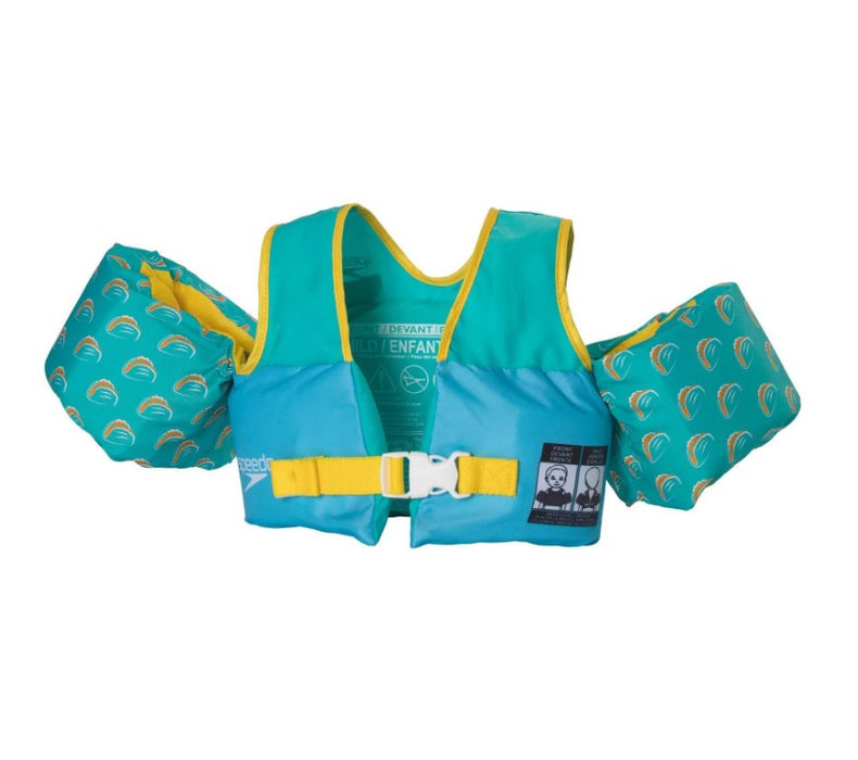 Speedo Splash Jammer Life Jacket Vest Taco Sauras - Blue/Yellow