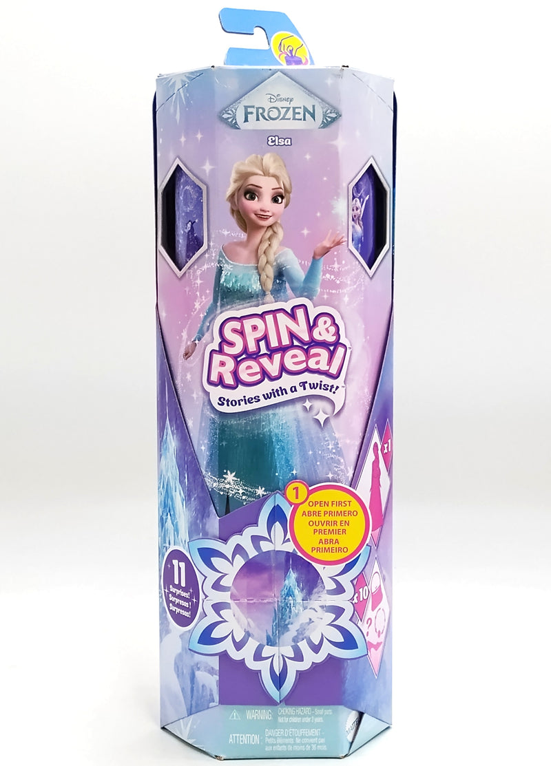 Disney Frozen Spin and Reveal Elsa Fashion 12.5" Doll and Accessories with 11 Surprises