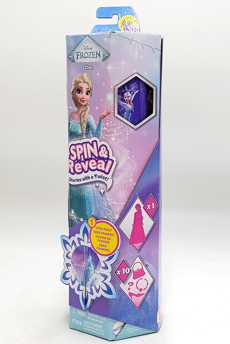 Disney Frozen Spin and Reveal Elsa Fashion 12.5" Doll and Accessories with 11 Surprises