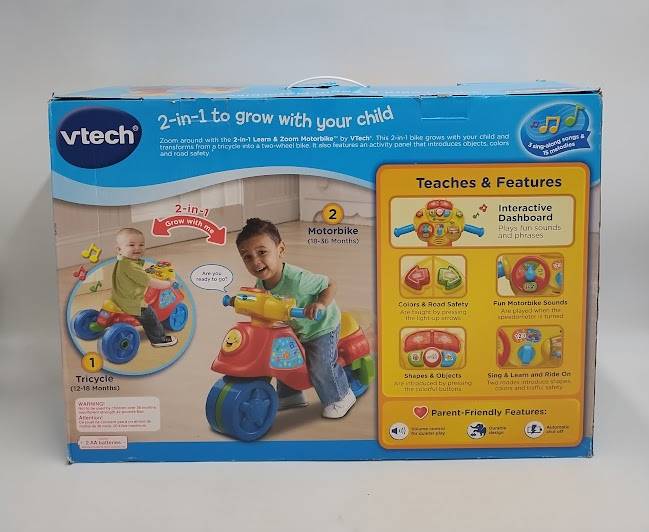 VTech 2 In 1 Learn & Zoom Motor Bike SEE DETAILS (LOCAL PICKUP ONLY)