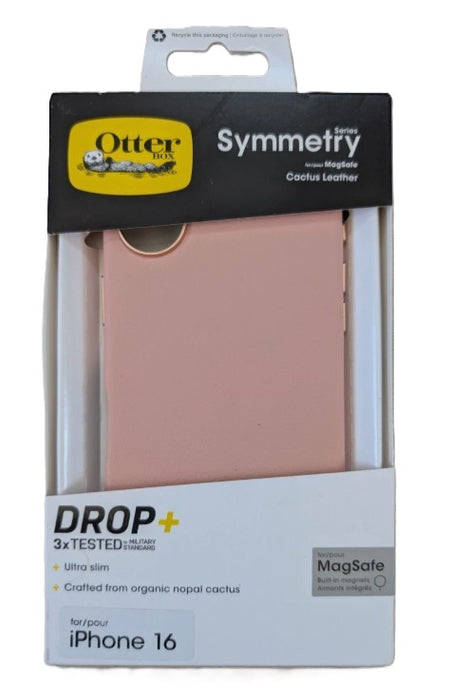 OtterBox Apple iPhone 16 Symmetry Cactus Leather Series Case - Ballet Blush