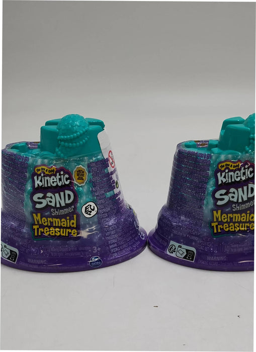 2 PACK !! Kinetic Sand Mermaid Container
