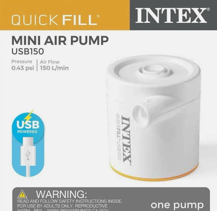 Intex Quick Fill Cylinder Mini USB Air Pump SEE DETAILS