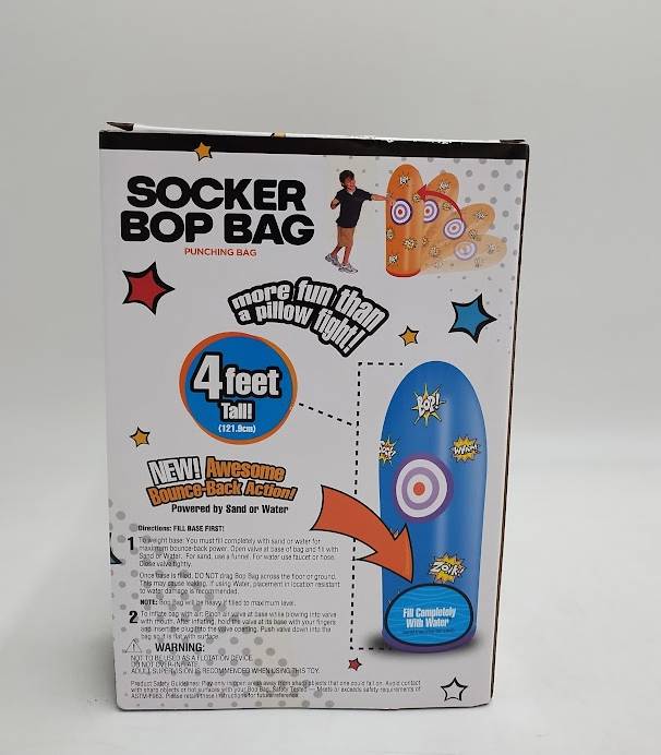 Toy Planet Socker Boppers 4FT Bop Bag Soft Play Equipment RED