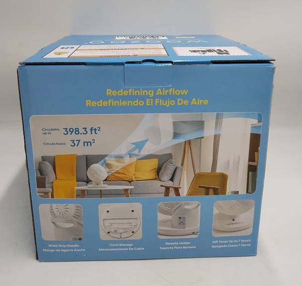 IRIS WOOZOO 360 Oscillating Fan with Remote and Timer 3 Speed Settings