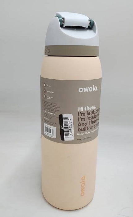 Owala 40oz FreeSip Stainless Steel Water Bottle - Sandy Shores READ DESCRIPTION