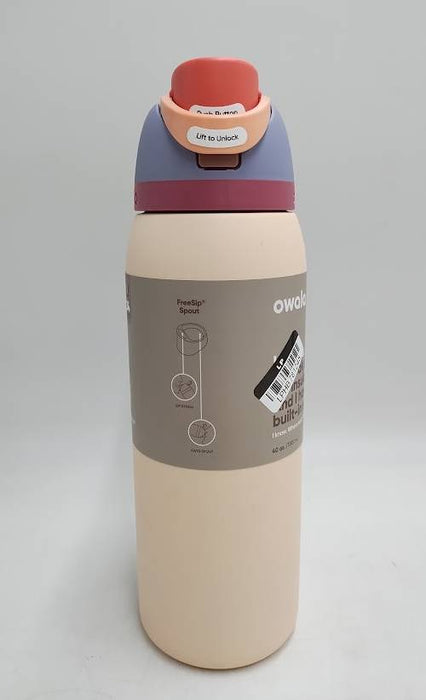 Owala 40oz FreeSip Stainless Steel Water Bottle - Sandy Shores READ DESCRIPTION