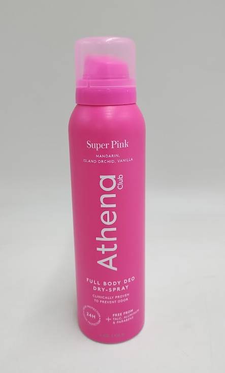 Athena Club Dry Touch Deo Spray - Super Pink - 4oz