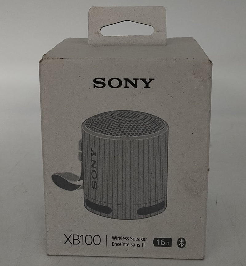 Sony XB100 Compact Bluetooth Speaker - Light Gray