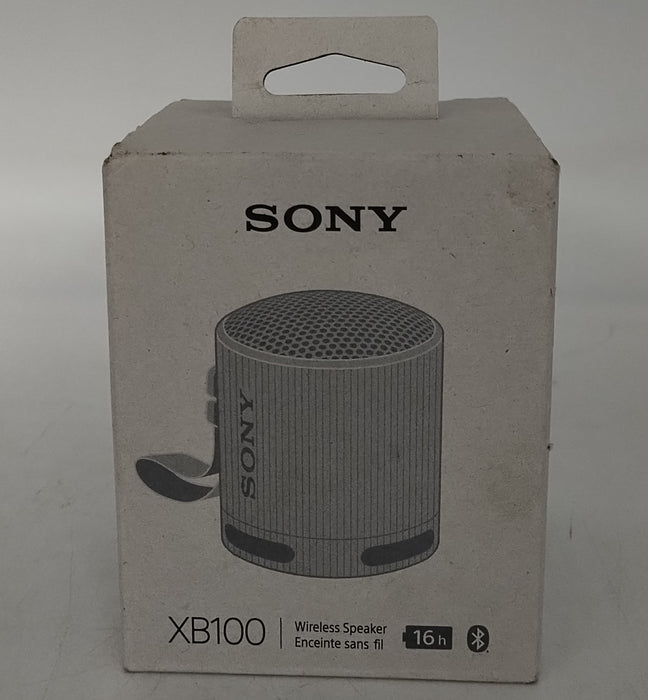 Sony XB100 Compact Bluetooth Speaker - Light Gray