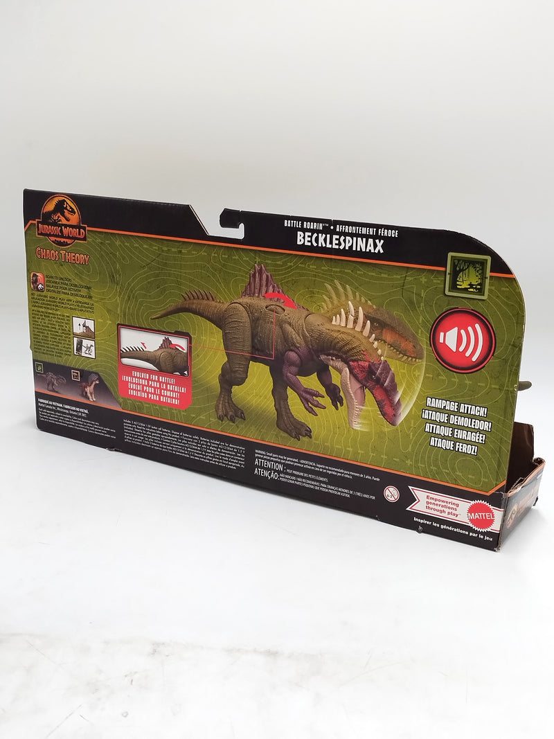 Jurassic World Battle Roarin' Becklespinax Action Figure.SEE DETAILS.