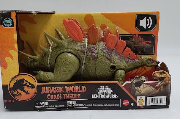 Jurassic World Chaos Theory: Wild Roar Kentrosaurus Figure,.SEE DETAILS
