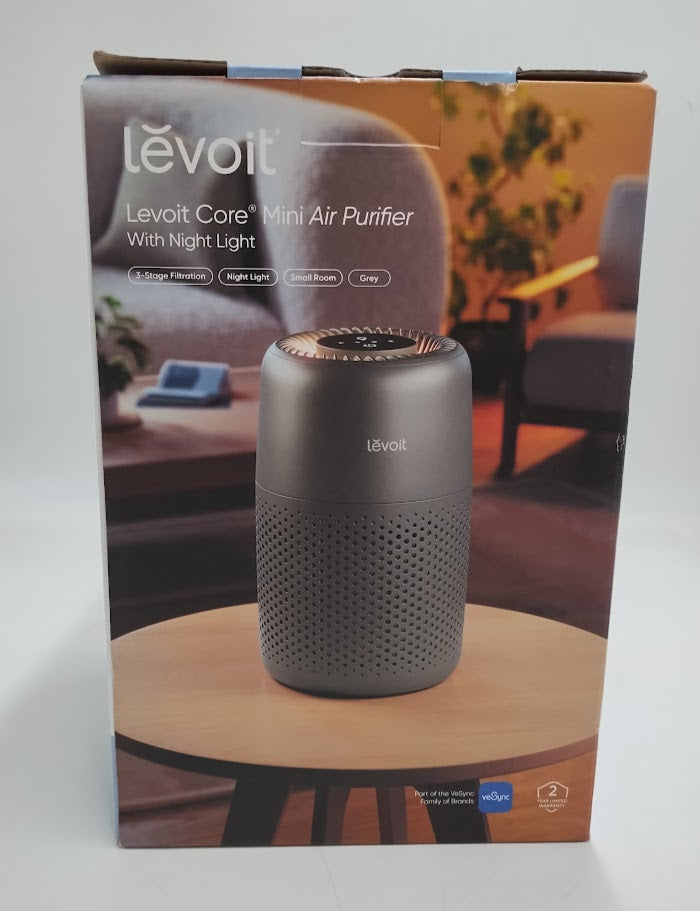 Levoit Core Mini Air Purifier with Night Light Space Gray