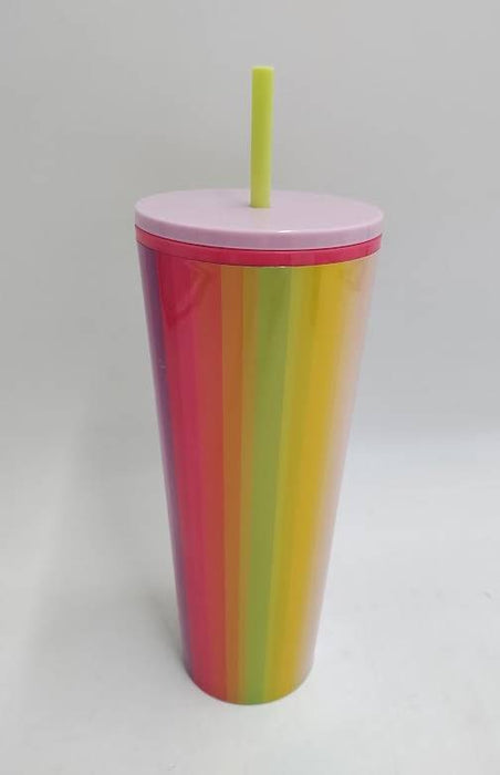 Starbucks 2025 Venti Rainbow Striped Cold Cup (24 oz.) READ DESCRIPTION