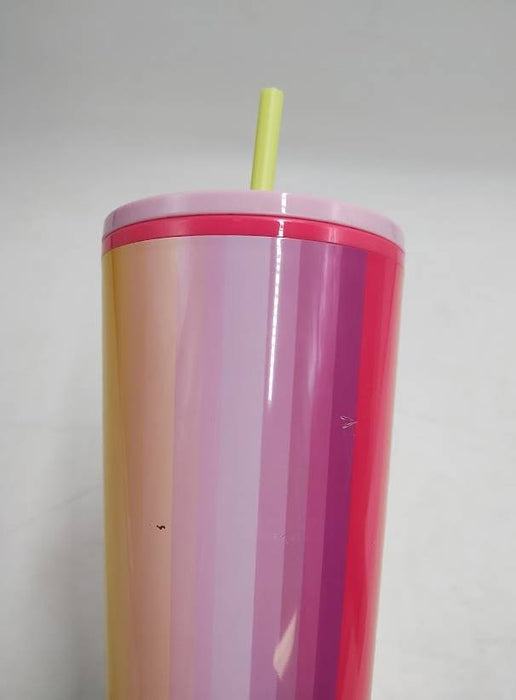 Starbucks 2025 Venti Rainbow Striped Cold Cup (24 oz.) READ DESCRIPTION
