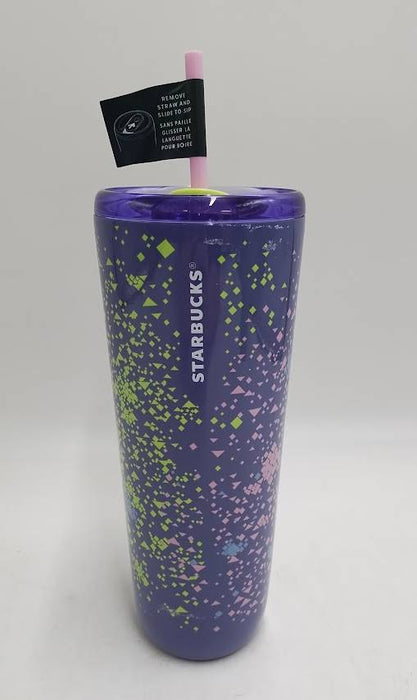 Starbucks Confetti Hot or cold Cup Stainless Steel 24fl oz - Purple SEE DETAILS