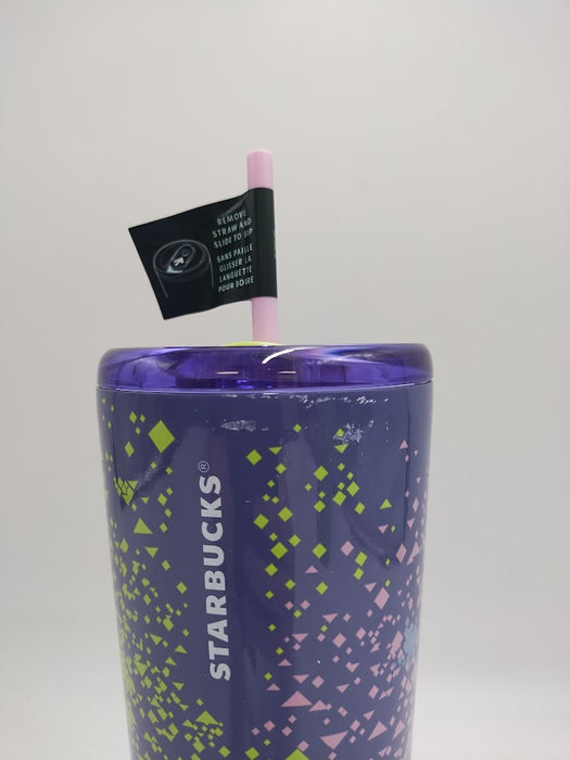 Starbucks Confetti Hot or cold Cup Stainless Steel 24fl oz - Purple SEE DETAILS