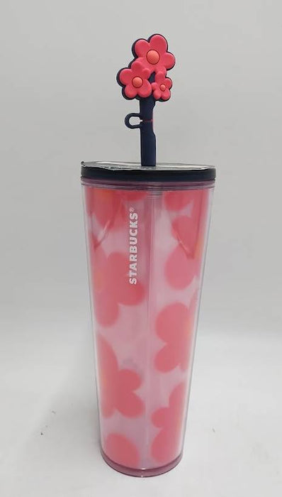 Starbucks Valentine's Day Plastic Cold Cup with Topper - 24 fl oz SEE DETAILS