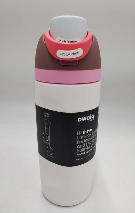 Owala 16oz Kids' Free Sip Stainless Steel Water Bottle-Sleek-READ DESCRIPTION!!!