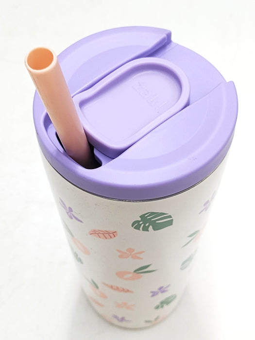 Purple Peachy Print Zak Designs 20 fl.oz Stainless Steel Tumbler *SEE DETAILS*