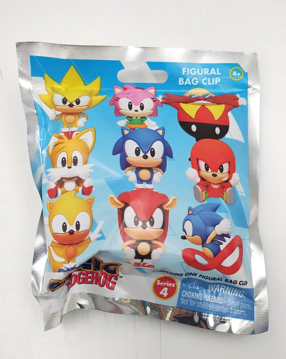 Monogram SONIC THE HEDGEHOG Series 4- 3D Foam Bag Clip in Blind Bag (1 bag)