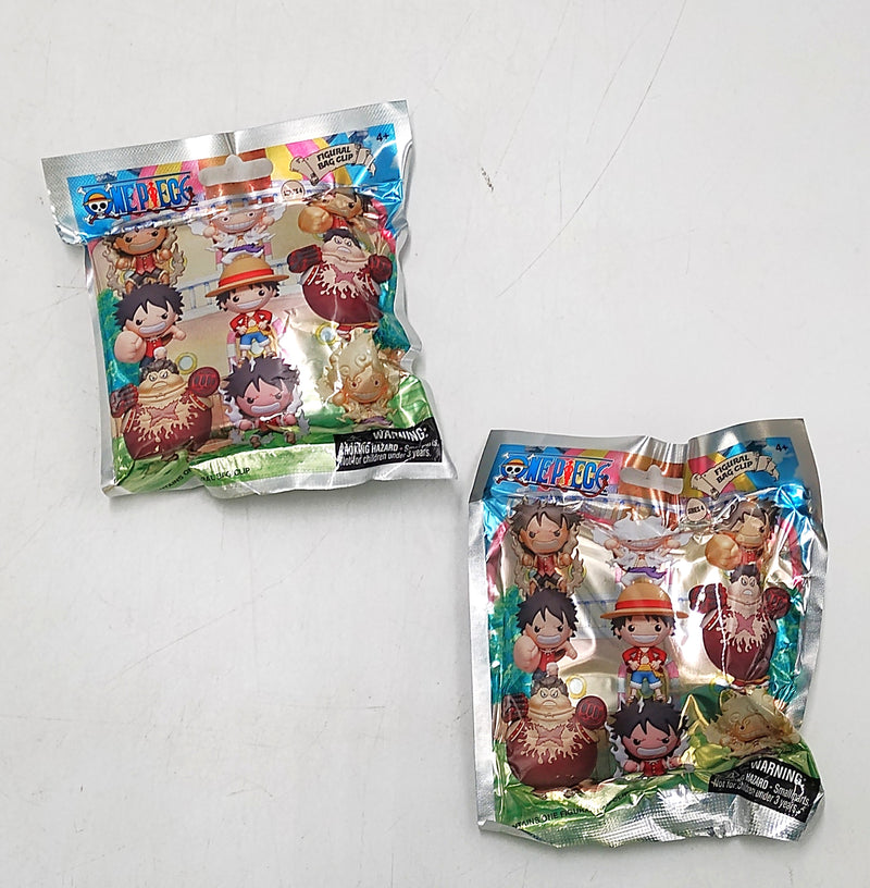 LOT OF 2!!!! One Piece Anime Series 4 Surprise Figural Bag Clip