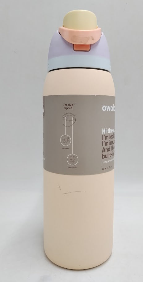 Owala 40oz FreeSip Stainless Steel Water Bottle-Sandy Shores READ DESCRIPTION!!!
