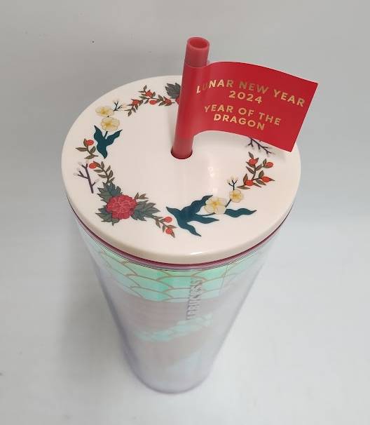 Starbucks 24oz Plastic Cold Cup Lunar New Year of the Dragon