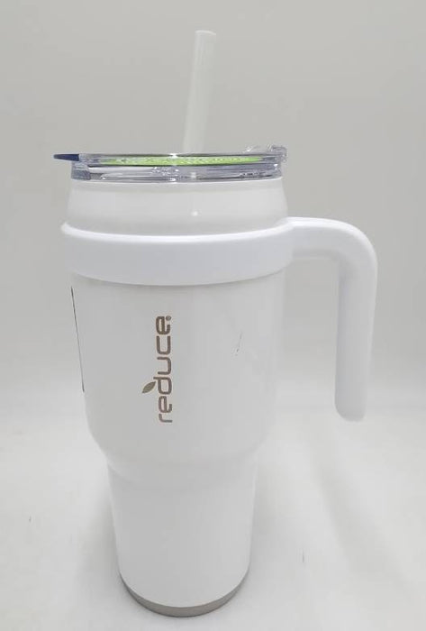 Reduce 40oz Cold1 Stainless Steel Straw Tumbler White READ DESCRIPTION