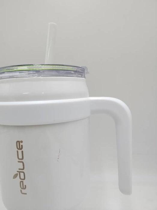 Reduce 40oz Cold1 Stainless Steel Straw Tumbler White READ DESCRIPTION