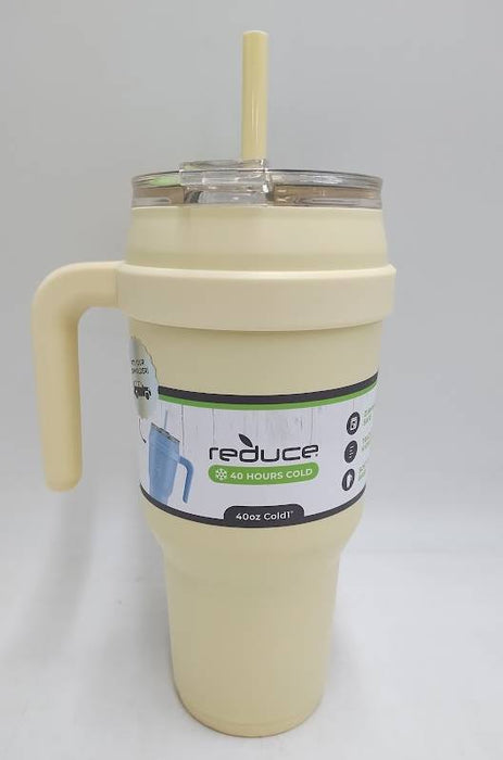 Reduce 40oz Cold1 Stainless Steel Tumbler Mug Light Yellow READ DESCRIPTION
