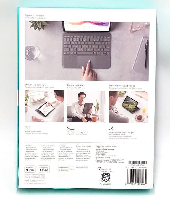 Logitech Folio Touch for iPad Air - Oxford Gray