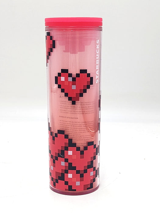 Starbucks 2025 Valentine’S Day Pink Tumbler With Lid 16 oz *SEE DETAILS*
