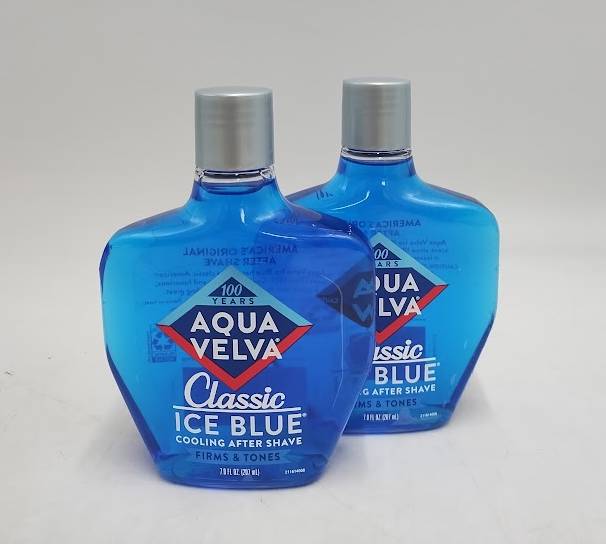 2 PACK!! Aqua Velva Classic Ice Blue Cooling Aftershave - 7 fl oz