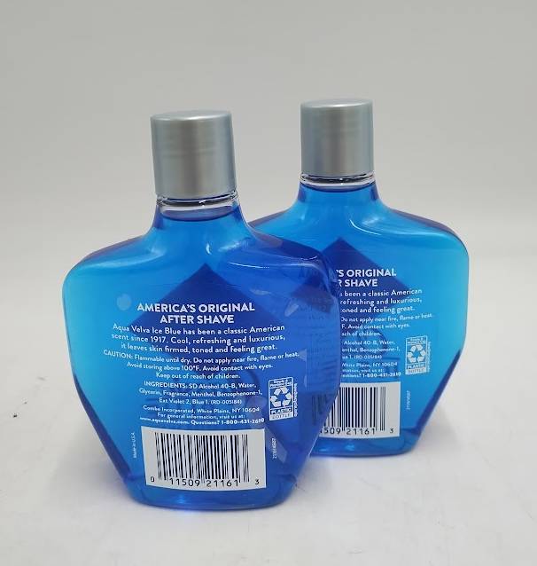 2 PACK!! Aqua Velva Classic Ice Blue Cooling Aftershave - 7 fl oz