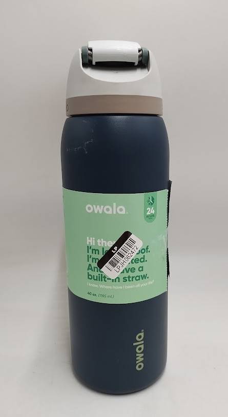 Owala 40oz FreeSip Stainless Steel Water Bottle - Navy Nights READ DESCRIPTION